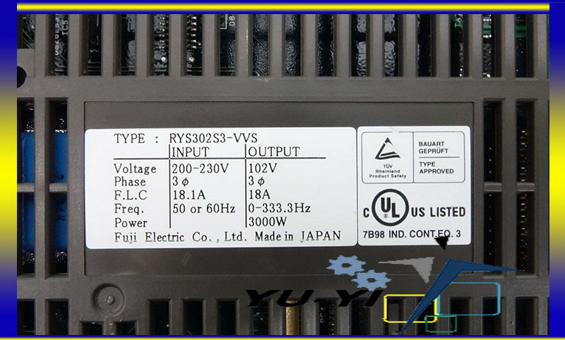 FUJI FALDIC RYS302S3-VVS 3000W AC Servo Motor Driver - PLC FUJI FALDIC RYS302S3-VVS 3000W AC Servo Motor Driver - PLC